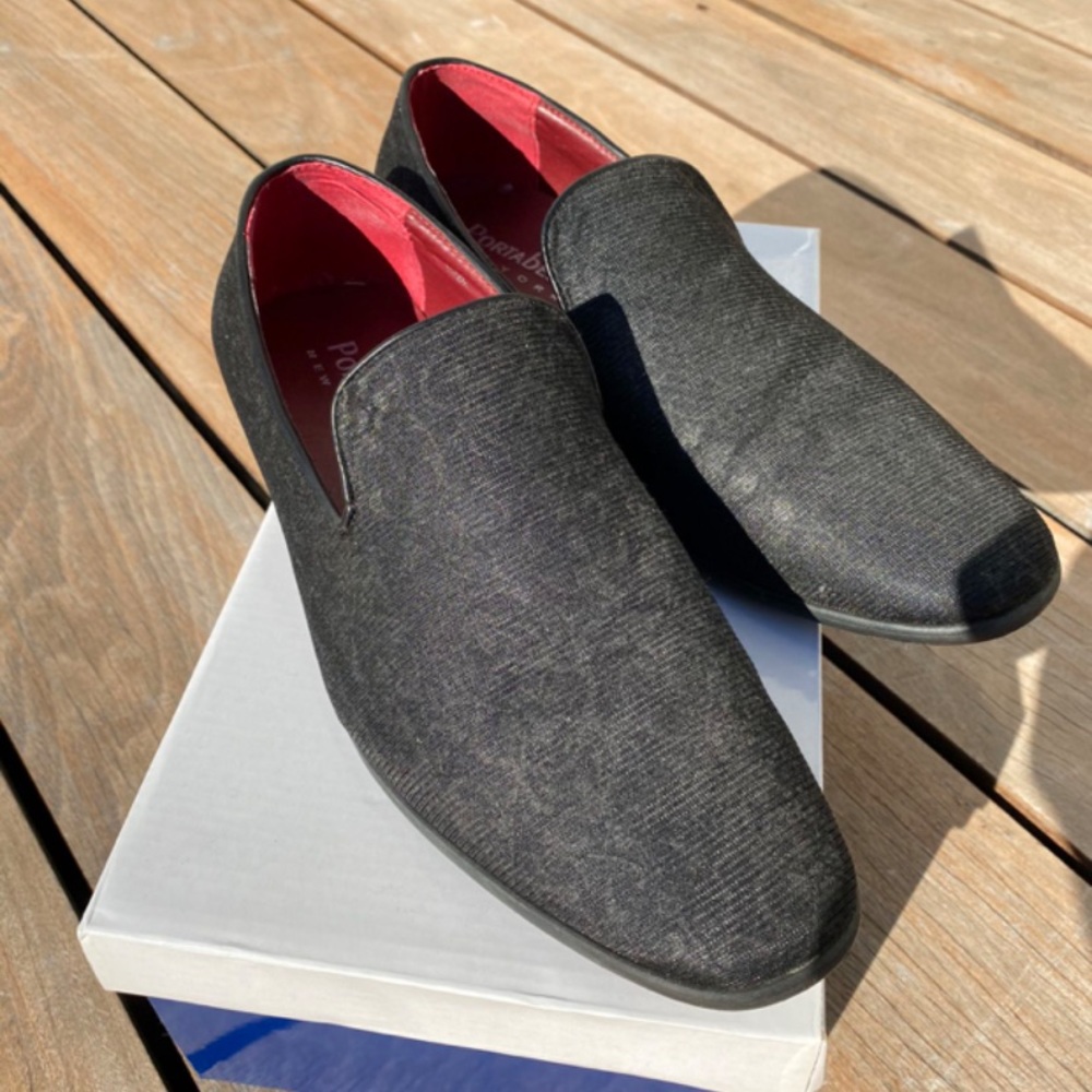 Portabella Harell 07 Slippers (Size 7.5, Black)